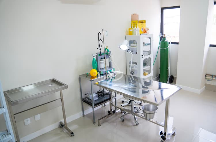 Sala de procedimentos da Agropet São João